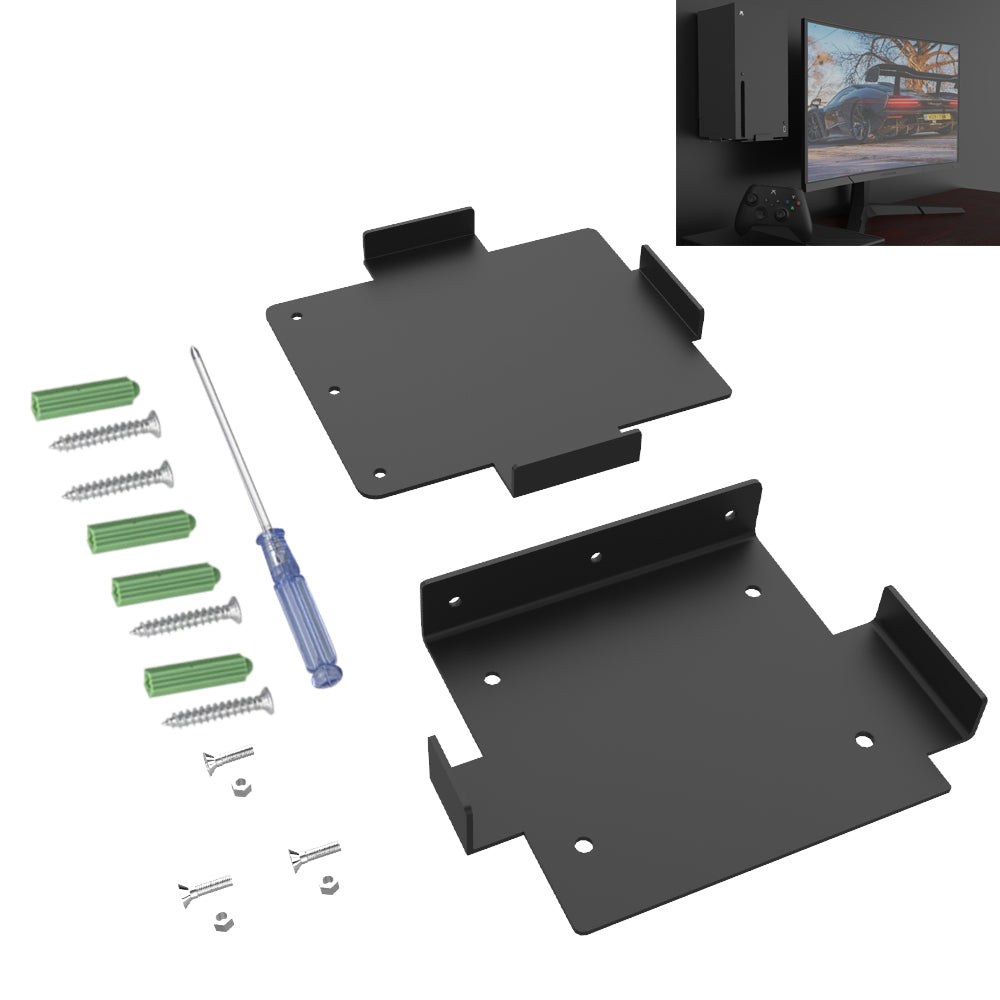 JYS-X136 Wall Bracket Storage Rack for Xbox Series X S Game Console JYS-X136 Wall Bracket Storage Rack for Xbox Series X S Game Console